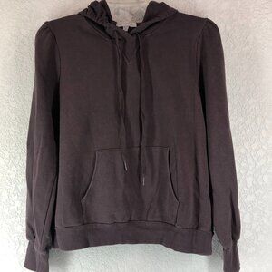 Allison Joy Puff Sleeve Hoodie With Kangaroo Pocket Size XL